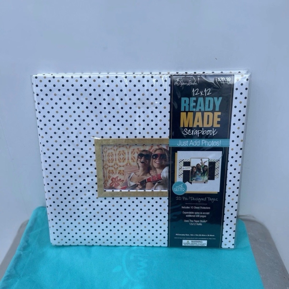 Everyday Glam 12x12 Ready Made Scrapbook Polka Dot Album